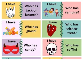 Halloween Who Has Game